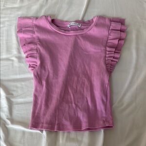 Pink Ruffled Top